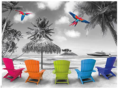 Ceaco - Color Splash - Strandkörbe - 750-teiliges Puzzle