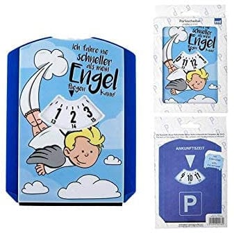 Wurm KG witzige Parkscheibe mit Eiskratzer,Wasserabzieher aus Kunststoff Engel,tolle Geschenkidee