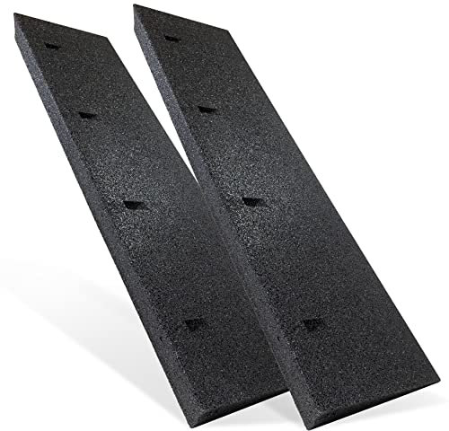 Bordsteinrampe Gummi schwarz 2X I Breite: 100 cm I Höhe: 70 mm I Rampe Gummikeil Rollstuhlrampe Auffahrrampe Auffahrkeil Auffahrhilfe Türschwellenrampe Autorampe