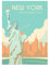 JUNOMI® New York Poster DIN A2 | Wohnzimmer Deko, Modernes Wandbild, USA Bild, Reiseposter, New York Wandbild | Ohne Rahmen