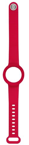 Hip Hop Hero.Dot Damen Uhrenarmband aus Silikon in der Farbe Rot für einen Durchmesser von 34mm, HBU1102