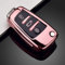 HooRLZ Audi Schlüsselhülle, Audi Silikon Schlüssel Cover für Audi A1 A3 A4 A6 Q1 Q3 Q5 Q7 S3 S4 S6 R8 TT Schlüsselhülle, 3-Tasten Autoschlüssel Hülle Audi A3 - Rosa