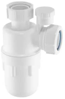 Antisyphon Bottle Trap White 40mm, Material: Polypropylene, Trap Application: Sink, Pack of 1