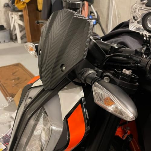 Motorrad Duke790 Duke890 Frontscheinwerfer Verkleidung Windschutzscheibe Flyscreen Windschutzscheibenabdeckung, Scheinwerferschutz Windabweiser für Duke 790 890 2018 2019 2020 2021 2022 2023 2024