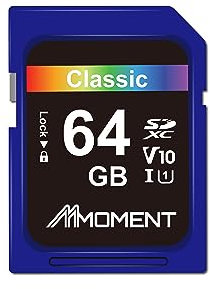 MMOMENT SDXC Card 64GB Compatible with Camera, PC, A1, UHS-I, U1, V10, Class 10, Read Speed Up to 98 MB/s,Write Speed Up to 30MB/s