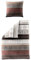 Bierbaum Biber Bettwäsche 3751 Sterne Streifen Farbe: Marone 100% Baumwolle 155x220 + 80x80 cm