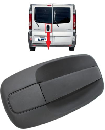 BIAREN Rear Tailgate Door Handle for Renault Trafic Vauxhall Opel Vivaro Nissan Primastar (2001-2014) 8200283010 4412231 93851815 9061000QAE