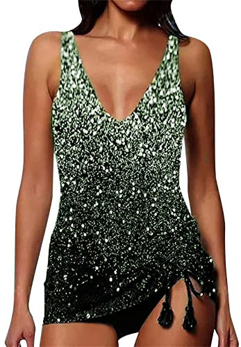 Tankinis für Damen Größe 50 damen strandkleid damen badeanzug bauchweg bikini 164 mädchen teenager bademode große größen Bikini Damen Bauchweg Sexy badeanzug 2 teiler damen umstandsbadeanzug dame