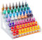 Acrylic Paint Organizer (7 Tier),Paint Bottle Organizer,Acrylic Paint Storage Organizer,Craft Paint Organizer Rack for Alcohol Inks and Food Coloring(Clear)