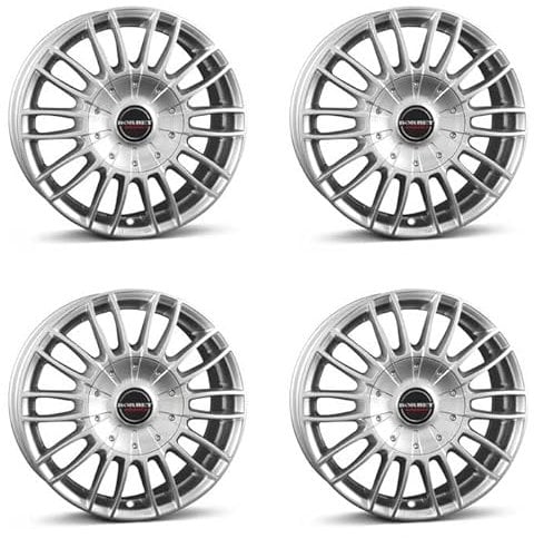 4x Borbet Felgen CW3 9.0x21 ET40 5x114.3 sterling silver kompatibel mit Citroën C-Crosser C4