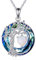 Tree of Life Birthstone Necklace for Women 925 Sterling Silver Tree of Life Jewelry Opal Pendant October Birthstone Gemstone with Crystal Anniversary Birthday Christmas Gifts for Mother Wife