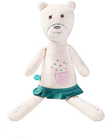 myHummy Miss weiß - der Kuschelfreund mit Fach im Rücken für Wärmekissen oder Soundmodul