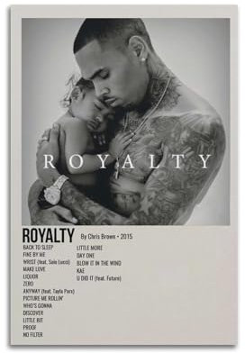 muegrbgs Chris Brown Poster, Wandkunst, Vintage-Poster, dekoratives Gemälde für Wohnzimmer, Schlafzimmer, elegantes ästhetisches Poster, 40 x 60 cm, ungerahmter Stil