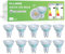 ALUSSO Klasse A GU10 LED Warmweiss Lampe, 3W 550LM 2700K Glühbirne, Spot GU10 Energiesparlampe 60W Halogenlampe Ersetzt, Abstrahlwinkel 120° LED Leuchtmitte, Nicht Dimmbar Birne, 10 Stück