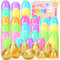 SevenQ Plastic Easter Eggs Fillable, 100Pcs Empty Colorful for Easter Basket Stuffers, Easter Gifts for Kids Party Favors Candy Filled Pinata Treasure Box Toys Classroom Goodie Bags Egg Hunt Supplies