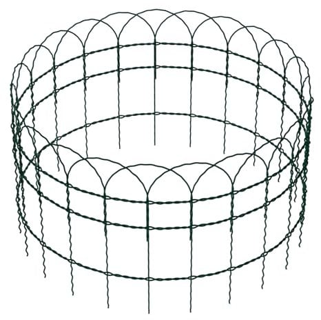 Wiltec Gartenzaun 0,65 x 10 m grün, Maschendrahtzaun Stahl PVC-beschichtet, Drahtzaun 9 x 15 cm Maschen, Zaun für Garten, Maschenzaun einfache Montage