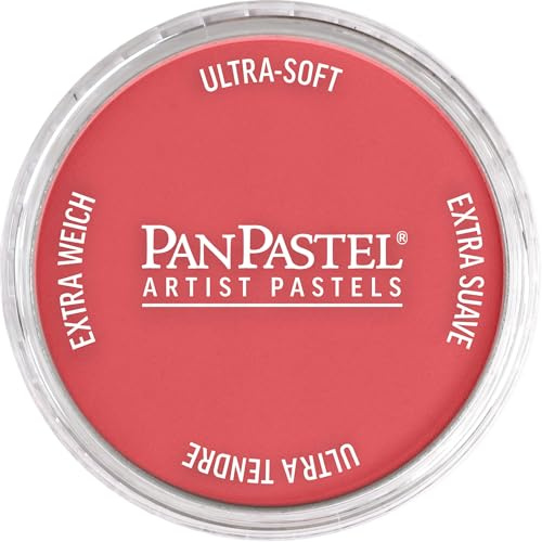 PanPastel Artist Pastels by GOLDEN, Crimson Medium, 62 mm Pan | Artist grade soft pastels in a unique pan format for smooth blending, easy uniform coverage, and low dust.