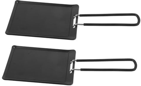 Homoyoyo Plancha De Plano Parrilla para Barbacoa Sarten Antiadherente Bandeja Portátil