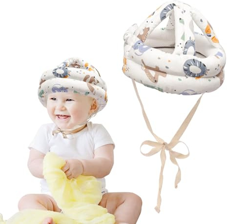 Guyode Kopfschutz Baby mit 360 Grad Vollschutz, Babyhelm Weich und Atmungsaktiv, Fallschutz Baby Verstellbar Schutzhelm für Kleinkinder 6-36 Monate, Sicherheitshut für Krabbeln, Spielen und Gehen