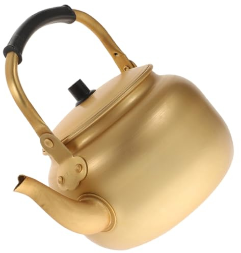 COLLBATH Hervidor de Agua de Aluminio Tetera Pequeña Diseño Anti-escaldaduras Resistente para Estufa y Hogar Uso Práctico