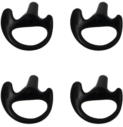 Mipcase Silikon Ohrpassstücke Klein 2 Paar für Funk Headset und Audio Kit Weiche Ohrhörer Ersatzteile für Lüftungskanal Headsets Leicht und Flexibel