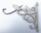 Spring life Cast Iron Ornate Bird Hanging Flower Basket Bracket Hook in 3 Colours(for 14 or Under Basket) (Antique White)