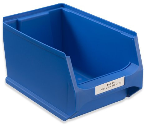 aidB Etiketten für Sichtlagerbox Größe 3, 200 Stück (Pack), praktische Papier-Etiketten zur Beschriftung der Sichtlagerbox der Größe 235x145x125 mm