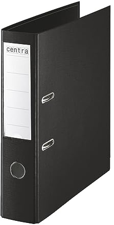 Centra 230158 75 mm PP Lever Arch Files - Black