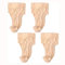 4 stücke Kabinett Beine Geschnitzte Tisch Fuß Möbel Bein Sofa Füße Europäischen Stil Holzschnitzerei Ecke Applique Wohnmöbel Decor (12 x 6cm)