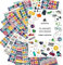 Clever Fox Planer-Aufkleber-Set – Monats-, Wochen- und Tagesplaner-Aufkleber, 17 Blatt, Set mit 1500+ einzigartigen Aufklebern (evtl. nicht in deutscher Sprache)