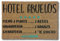 KOKO DOORMATS Fussmatte aussen - Türmatte außen kokosmatte mit antirutsch PVC - Fußmatte lustig GROSSELTERN - Hotel Abuelos Design - Outdoor Doormat - Größe: 60 x 40 x 1.5 cm.