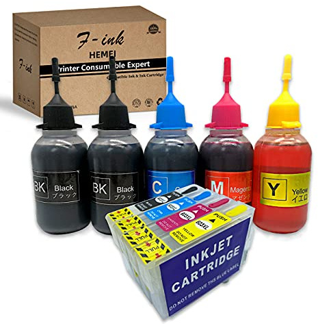 F-ink 5 x 50 ml Ersatz-Tintenpatronen für Eps 603 oder 603XL, funktioniert mit Expression Home XP-3100 XP-2105 XP-4100 XP-2100 XP-3105 XP-4105 WF-2810 WF-2830 WF-2835 WF-2850 Drucker