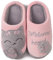 ChayChax Carino Pantofole da Casa Bambini Uomo Donna Inverno Peluche Ciabatte Interne Comode Caldo Scarpe di Cotone Invernale, Rosa Grigio, 33/34 EU=Produttore 34/35(240)