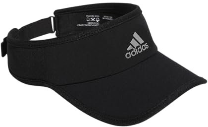 adidas Women's Superlite Performance Visor, Black/Silver Reflective, One Size
