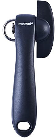 Mastrad Dosenöffner - Büchsenöffner ohne scharfe Kanten - manueller Deckelöffner - ergonomischer Griff und Metall-Drehrad zum einfachen Öffnen der Dose - universelle Größe und aufh F19000