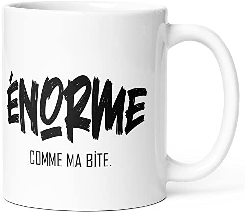 Luigi Collection Mug Humour Enorme Sexe Tasse Message drôle Coquin. Idée Cadeau Original pour Amis Couple Collègue Frère Pote Homme Amoureux pour Anniversaire Noël Souriez dès le Réveil.