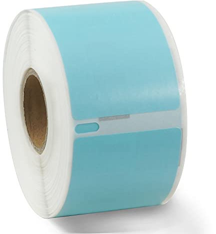 BETCKEY - 1 Rolle Blau Adressetiketten (Groß) Kompatibel mit DYMO 99012(S0722400), 36mm x 89mm, 260 Farbige Etiketten für LabelWriter 450, 4XL NICHT passend 550 oder 5XL