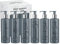 Print Maniacs Grey Mrs Hinch Inspired Personalised 500ml Pump Bottles Bathroom Lotion Kitchen Set Shampoo Conditioner Body Wash F2 (Black, Set of 6)