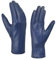 Harssidanzar Damen Lederhandschuhe Winter Warmes Kaschmirfutter Touchscreen Vintage Finished GL017EU,Blau, Größe XL
