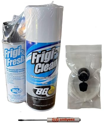 Smilyeez Listing for BG Frigi-Clean Aerosol AC Evaporator Maintenance Kit and Frigi-Fresh Kit & Nozzle PN 6404 (1 Kit) & Pocket Screwdriver Bundle