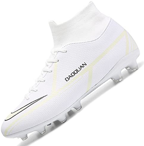 WOWEI Fußballschuhe Herren Jugen Stollen Spikes Cleats Trainingsschuhe Professionelle Spike Cleats Athletics Fussballschuhe Jungen Sneaker Outdoor Sport Fußball Stiefel (46EU)