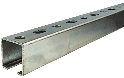tecuro Montageschiene Typ 38/40 x 1000 mm x 2,00 mm.Stahl verzinkt C/U-Profil - MOS38401000
