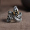 XJruixi Vintage gehörnter Drache Schlangenring Unisex Verstellbare Öffnung Punk Gothic Wikinger Persönlichkeit Ringe Schmuck Halloween Accessoires