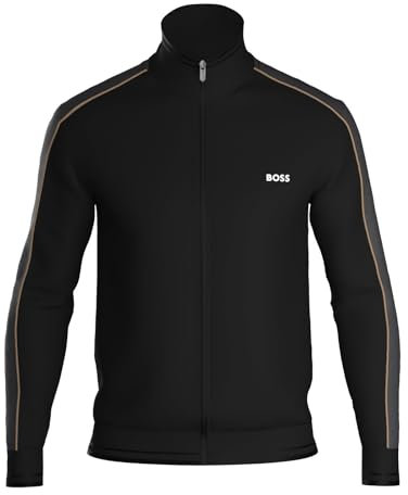 BOSS Men's Tracksuit Loungewear Jacket, Black1, L