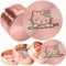 Pink Herb Grinder - Four Piece Alloy Tobacco Crusher with Pollen Catcher, Sharp Teeth & Magnetic top - for Dry Herbs & Spices (50mm)