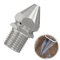XCSJ Ugello Di Pulizia Fognatura Ugello Scarico In Acciaio Inossidabile Tubo Ugello For Getti Scarico Filetto Maschio Filetto Maschio Da 1/4Per Idropulitrice,Pulizia Fognatura,Tubo Scarico (Argento)