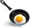 Mini Nonstick Egg and Fry Pan - 12cm/4.7inch Stainless Steel Induction Frying Pan With Handle for Cooker - Coated Omelet Skillet