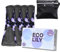 Eco Lily 6 Pack Slipeinlagen Waschbar Damenbinden mit Bambuskohle | Wiederverwendbare, wasserdichte, saugfähige Menstruationspads | Mittlere bis starke Perioden | Bonus Aufbewahrungstasche