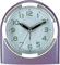 OCENCO Analogue Quartz Alarm Clock Radio Controlled Travel Alarm Clock with Snooze Function, Luminous Hands and Light, 9.6x6.56x10.4cm