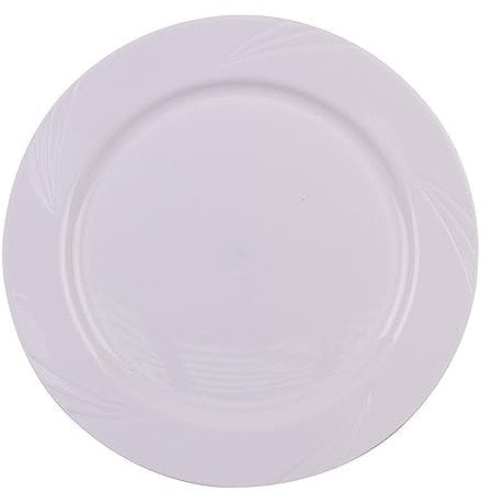 Générique - 10 Assiettes RÉUTILISABLES ET INCASSABLES 18CM Blanc